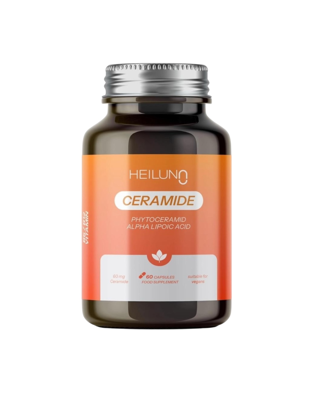 کپسول HEILUNO Ceramide | مراقبت از پوست با سرامید و آنتی‌اکسیدان | مناسب گیاه‌خواران